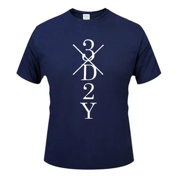 Spausdinti 3D2Y Naujas mados vyriški marškinėliai medvilnės O-apykaklės vyriški trumparankoviai vyriški T-shirt didmeninės 157983