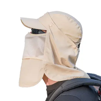 Sunhat Vyrų Kibirą Skydelis Skrybėlę su Kaklo Atvartu Lauko UV Apsauga Didelio Masto Kraštų Pėsčiųjų Žvejybos Akių Orui Bžūp 13942