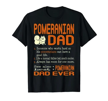 T-Shirt-Black Daug Aušintuvas Marškinėlius-vyriški Vyrai Pomeranijos Tėtis Kaip Normalus Tėvas