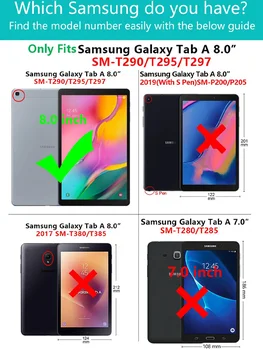 Tablet Case for Samsung Galaxy Tab 8.0 SM - T295 Ultra Plonas Odos Padengti Galaxy Tab 8 2019 T290 T297 T295 Funda Rubisafe 3527