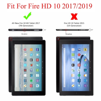 Tabletę Atveju Naujas Amazon Kindle Fire HD 10 9 Kartos 2019 Atveju Padengti Kindle Fire HD 10 2019 funda Rubisafe su Rašikliu+Filmas