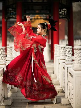 Tango Kostiumas Princesė Šokio Spektaklis Kostiumas Hanfu Suknelė Kinijos Nacionalinis Tradicinių Hanfu Drabužių Senovės Pasakų Cosplay
