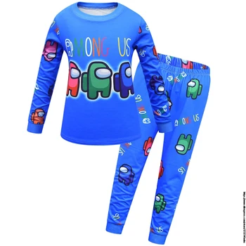 Tarp mūsų žaidimai Unisex Pižama Vaikų Pižama Pižama Vaikams tiktų berniukų Pižama Namų Drabužių gryna spalva Kūdikių drabužiai Sleepwear 2068