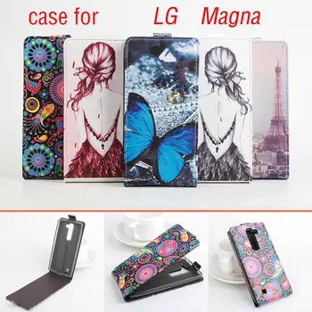 Telefoną atveju LG Magna Apversti Verslo Stiliaus Padengti Odos Apvalkalas.