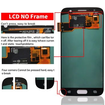 Testuotas, Geros Darbo LCD Samsung Galaxy S7 Ekranas G930 G930F G930A LCD Jutiklinis Ekranas skaitmeninis keitiklis Asamblėjos Pakeitimo 8353