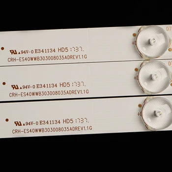 Tira de LED para iluminación trasera 8 lámpara para Toshiba 40 