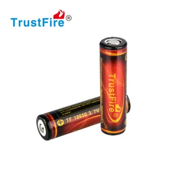 TrustFire Originali Visu pajėgumu 18650 3000mAh 3.7 V, Li-ion Įkraunama Baterija su Saugomų PCB 2VNT/Daug