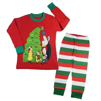 TUONXYE Vaikas Pižama Kalėdų Eglutė Supermenas Pižamos Komplektas Vaikams Pijama Berniukų naktiniai drabužiai Medvilnės ilgomis Rankovėmis Sleepwear Kostiumas