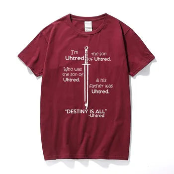 Uhtred sūnus T Shirt Uhtred Viking Paskutinis Karalystės Juokinga Unisex Tee Viršuje Streetwear T-shirt Medvilnės trumpomis Rankovėmis Camiseta 104311