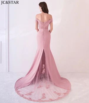 Undinė vestuves suknelė karšto V kaklo IŠJUNGTI pečių, trumpomis rankovėmis satino decal aukso bordo mėlynas Dusty pink bridesmaid suknelę ilgai