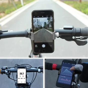 Universalus Dviratis Telefono Laikiklis Dviračių Motociklų Suporte Celular IPhone Samsung Metalo Rankenos Mobiliųjų Telefonų Laikiklis