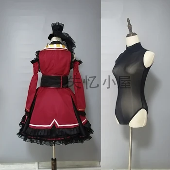 VTuber Hololive Houshou Jūrų Kapitonas Gothic Lolita Dress Vienodas Cosplay Kostiumas Helovinas Šalis, Apranga Moterims, Merginos 2020 M.