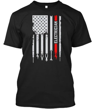 Vyrų Marškinėliai Amerikos Vėliava Su Elektrikas Marškinėliai(3) Moterų marškinėlius
