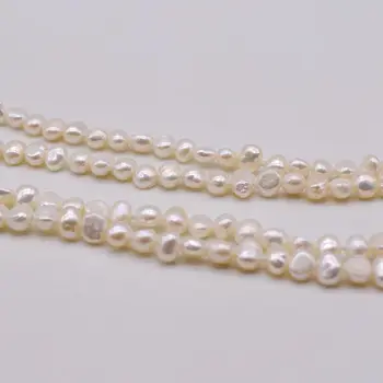 White pearl darbą kortelės kilpos grandinėje. Natūralus baltas baroko perlas. Rankų darbo pearl darbą kortelės grandinės. nemokamas pristatymas 7485