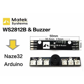 WS2812B LED Light & 5V Buzzer 6 RGB Žetonų LED Indikatorius NAZE32 Skyline32 nemokamą apsipirkimą