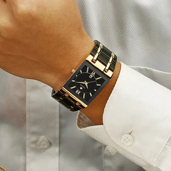 WWOOR Top Brand Prabanga Aukso Laikrodžiai Mens 2020 Verslo, Sporto Analoginis Kvarciniai Laikrodžių Vyrams iš Nerūdijančio Plieno, atsparus Vandeniui Riešo Žiūrėti