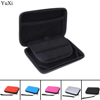 YuXi 1pcs EVA lagaminas, Krepšys Naujos 3DS XL 3DS LL, 3DS XL 3 Stilius Nintendo Dėklas Sunku Krepšiai su Diržu Mėlyna Juoda Raudona