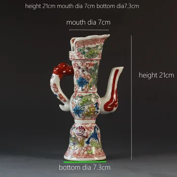 Čing kanas-b senovinių keramikos vyno puodą Jingdezhen antikvariniai porceliano senas prekes, naudotos prekės, antikvariniai daiktai, namų apstatymo daiktai 74144