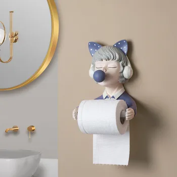 Šiaurės ins kūrybos burbulas mergina roll audinių laikiklis veido audinių stalčiuko tualetinio popieriaus punch-nemokamai sieniniai papuošalai