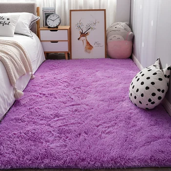 Šiaurės ins miegamojo mažas kilimas baltas pliušinis naktiniai kilimas kambarį storio kilimėliai tinka namų puošybai berniukas nuskaitymo kilimas 98469