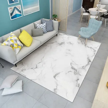 Šiuolaikinės marmuro šviesos prabanga Abstrakčiai miegamasis kambarys pilnas grindų kilimėlis gyvenamasis kambarys sofos arbatos stalo, kilimo, grindų kilimėlis 5477