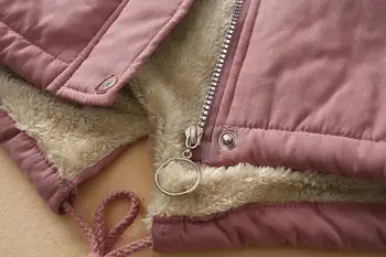 Žiemos paltai moterims moteriški Parko Atsitiktinis Outwear Karinės Gobtuvu kailių Paltai Žemyn Striukės Žiemos Paltai moterims A92907