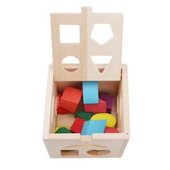 Žvalgybos Dėžutė Medinė Formos Rūšiavimo Kūdikių Pažinimo ir Suderintu Statybos Blokus Vaikai Vaikai Anksti Eductional Žaislai 24367