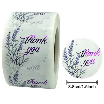 1.5 Colių Turas Širdies Dėkojame Jums už paramą Mano Mažas Verslas, Kad Lipdukai Įspaustu Gėlių Etiketės Paketas Paketas Ruoniai