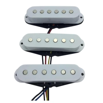 1 pasirinkite Vieną Ritė Pikapas Kaklo/Artimieji/Tilto Paėmimas Balta Elektrinė Gitara Stratocaster Dalys