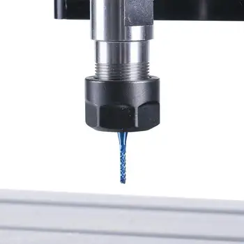 10vnt 3.175 Karka Mėlyna Padengtas Karbidu Pabaigos Pjovimo Frezavimo CNC Maršrutizatorius Bitai Graviravimas Krašto Cutter Endmill 0.8-3.0 mm