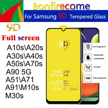 10vnt 9D Visą Lenktas Grūdintas Stiklas Samsung Galaxy A10S A20S A30S A40S A50S A70S A51 A71 A91 M30S Screen Protector