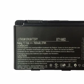 11.1 V 87Wh Naujas Originalus BTY-M6D Nešiojamas Baterija MSI GT70 GT780 GT60 GT70 GX660R E6603 GX660 GX680 957-16FXXP-101