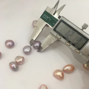 2 vnt. iš suporuotų plotis yra 11-12 mm, baroko perlo karoliukai, pobūdžio gėlavandenių perlų su baroko formos-pusė skylę gręžti