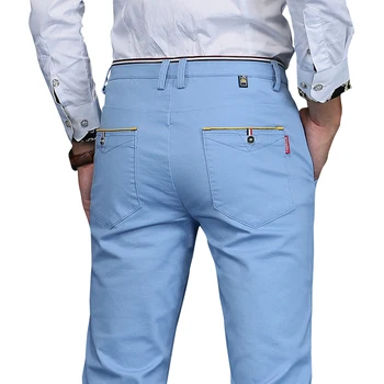 2019 Naujo Dizaino Vyrų kelnės Atsitiktinis hombres pantalones Medvilnės Slim Ziajać Tiesios Kelnės Mados Verslo Kelnės Vyrams Plius Dydis