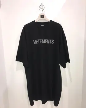 20SS naujas Vetements Marškinėliai large logo karšto diamond profilio versija vyrai moterys Vetements t-marškiniai, trumparankoviai Vetements Tshirts