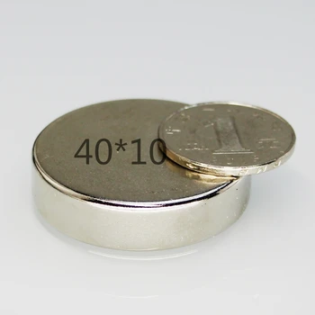 24pcs super galingas Dia 40mm x 10mm neodimio magnetas 50x10mm 40x10mm disko magnetas galiniai žemės NdFeB N52 magnetai imanes
