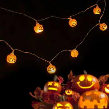 2m/4m LED String Žibintai Helovinas Apdailos Žibintų Namo lauko Šalies Girliandą Šviesos moliūgų vaiduoklių gpgb Reklama Laimingas Helovinas