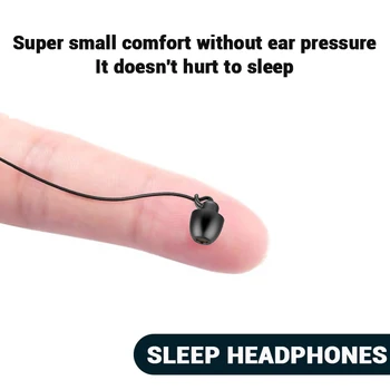 2vnt mados laidinio Miego Ausines 3,5 mm Tipo c in-ear Muzikos per Ausines, Silikono ausų ausinės Miego laisvų rankų įranga padėti miego