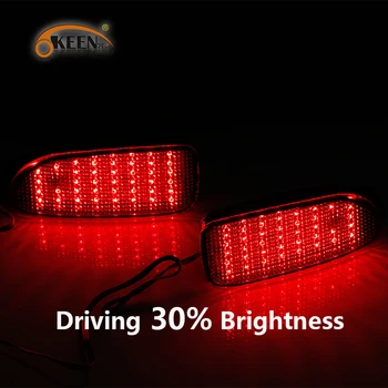 2VNT Toyota Estima LED Galinio Bamperio Atšvaito Šviesos Galinis Rūko Žibintas Auto Lemputė, Stabdžių, Vairavimo Įspėjimo Šviesos Atšvaitas