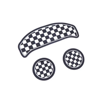 3pcs Automobilinį Puodelį Kavos Pagalvėlės Saugojimo Groove Miestelyje Auto Non-slip Pad Mat Mini Cooper klubo narys F54 Reikmenys, Automobilių stilius
