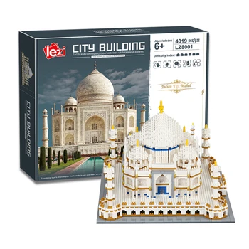 4019pcs/set Mini Blokų Pasaulyje Garsaus Architektūros Taj Mahal 3D Modelį, Statyba Blokai, Plytos, Kūrėjas Švietimo Žaislai Vaikams
