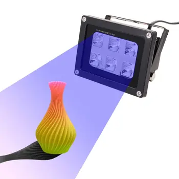 60W 405nm 6 UV LED Dervos Kietėjimo Šviesos Lempa SLA DLP 3D Spausdintuvas JAV/JK/ES/AS