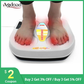AGDOAD Elektros Foot Massager 220V Infraraudonųjų spindulių Šilumos Terapija, Akupunktūra Minkymo Massager Kojų Atsipalaidavimo Vibratorius Sveikatos Priežiūros