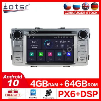 Android 10.0 4GB+64GB automobilių DVD grotuvas Built-in DSP Automobilio multimedijos grotuvas Radijo Toyota HILUX 2012 - GPS Navigacija radijo