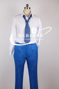 Anime Šokis su Velniai Shiki Natsumezaka Cosplay Kostiumai, Paltai+Marškinėliai+Kelnės+Kaklaraištis