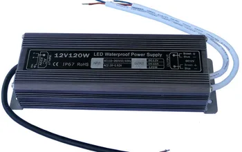 Atsparus vandeniui 120W LED Transformatorius IP67 LED Maitinimo šaltinis Vairuotojo Transformatorius Adapteris, 12 V DC, skirtą Kompiuterį Projektą, Lauko Šviesos