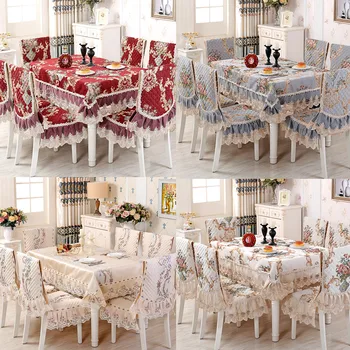 Aukštos klasės Prabangos Europoje Nėrinių Gėlių siuvinėjimo Nėrinių Staltiesė Apvali Staltiesė, Vestuvių staltiesė arbatos staltiesės