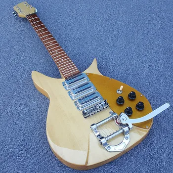 Aukštos kokybės elektrinė gitara, Ricken 325 elektrinė gitara,Aišku, dažų,Backer 34 cm, gali būti pritaikytas , nemokamas pristatymas
