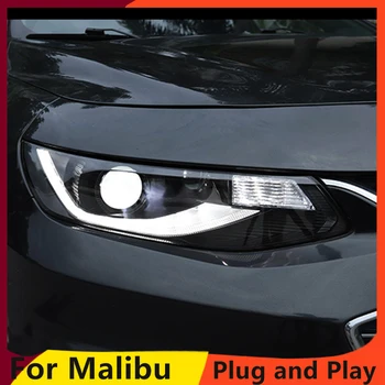 Automobilio Stilius Už Malibu Žibintai 2016-2018 Malibu LED Žibintai LED DRL dinamiškas posūkio signalo Bi-Xenon HID Priedai