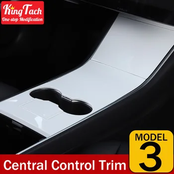 Automobilių konsolė šonų apdaila Už Tesla MODEL 3 interjeras apsaugos lipdukas viršelio dekoro priedai canbon pluošto modelis